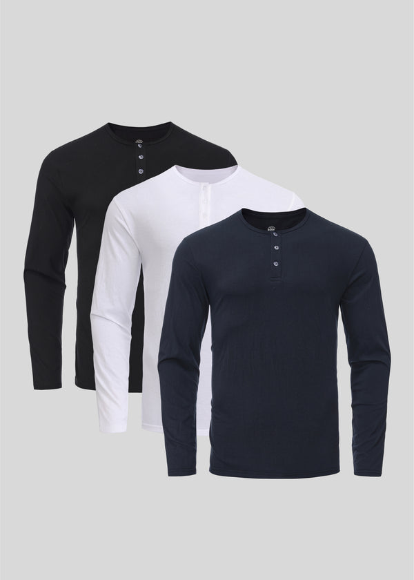 Basis Henley 3-pack