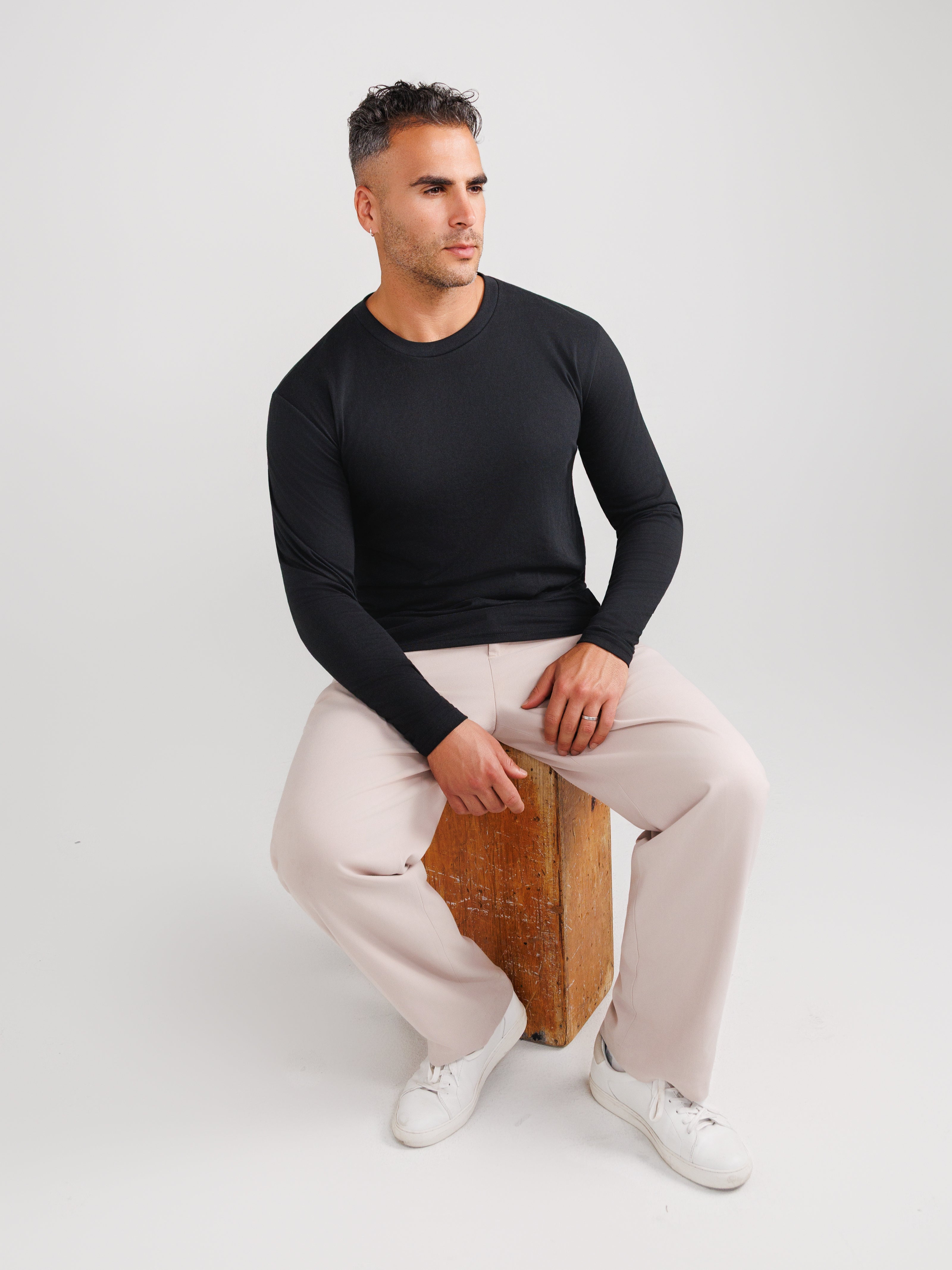 Black Long Sleeve 3-pack
