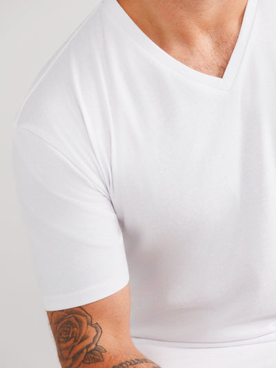 White V-Neck 3-pack
