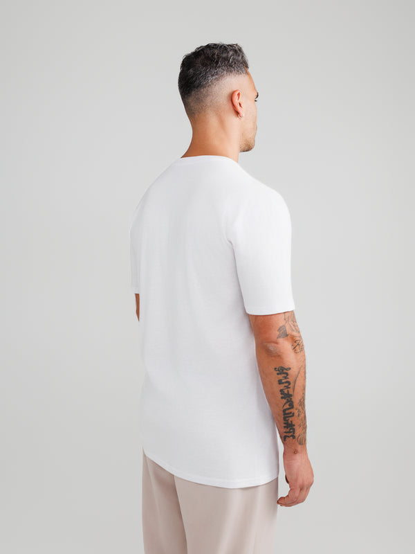 White V-Neck T-Shirts