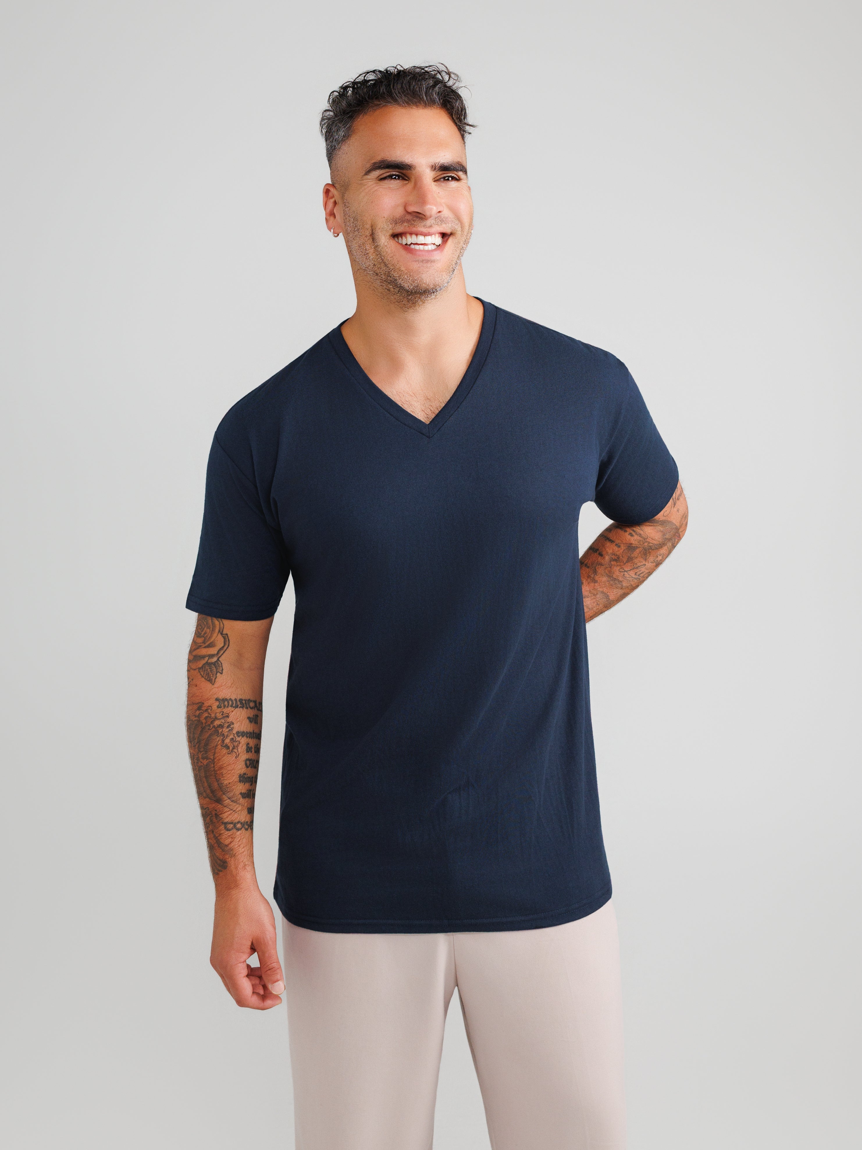 Navy V-Neck 3-pack