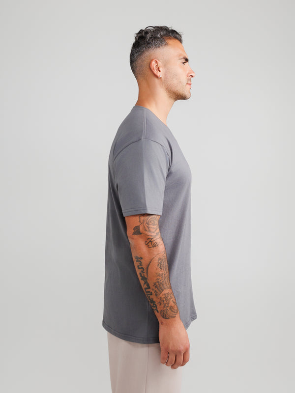 Dark Gray V-Neck T-shirts